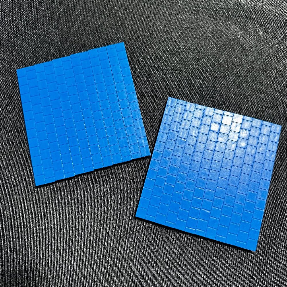 Lincoln Logs Replacement Blue 4.5" Roof Tiles 12 Pieces